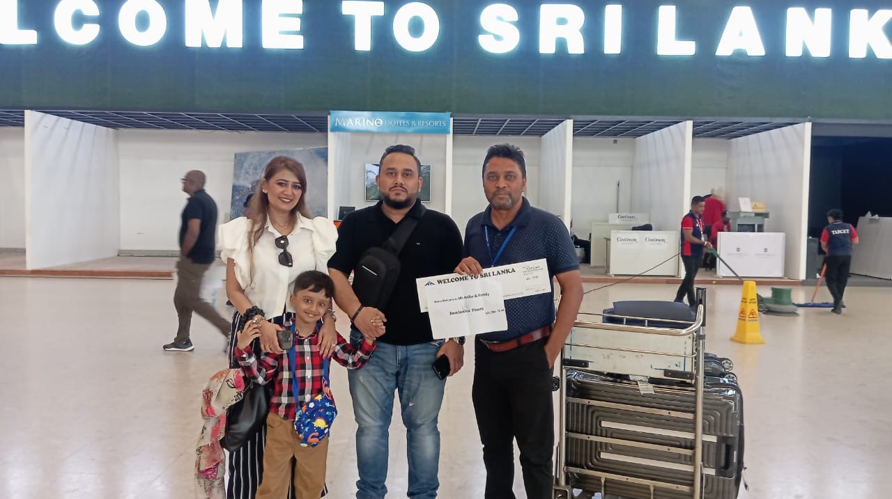 Happy international guests on a custom Sri Lanka tour with Imalanka Tours 5